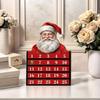 Santa Wooden Christmas Count Down Calendar 24 Days Family Friendly Holiday Ornament Natural Wood Home Decoration