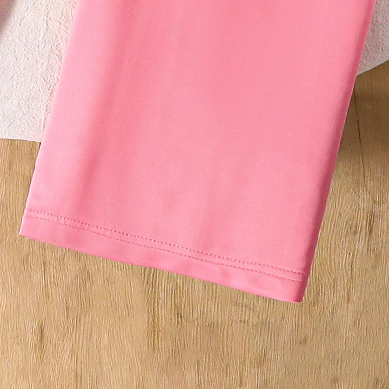 Tenue pour Grandes Filles Vêtements pour Enfants Automne Nouvelle Mode Sweat à Manches Longues Rayé Pantalon Long Décontracté Deux Pièces