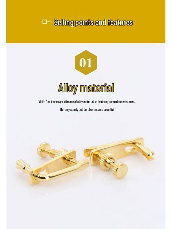 Metal Tel Askılı Alaşım Keman İnce Ayar Vidası