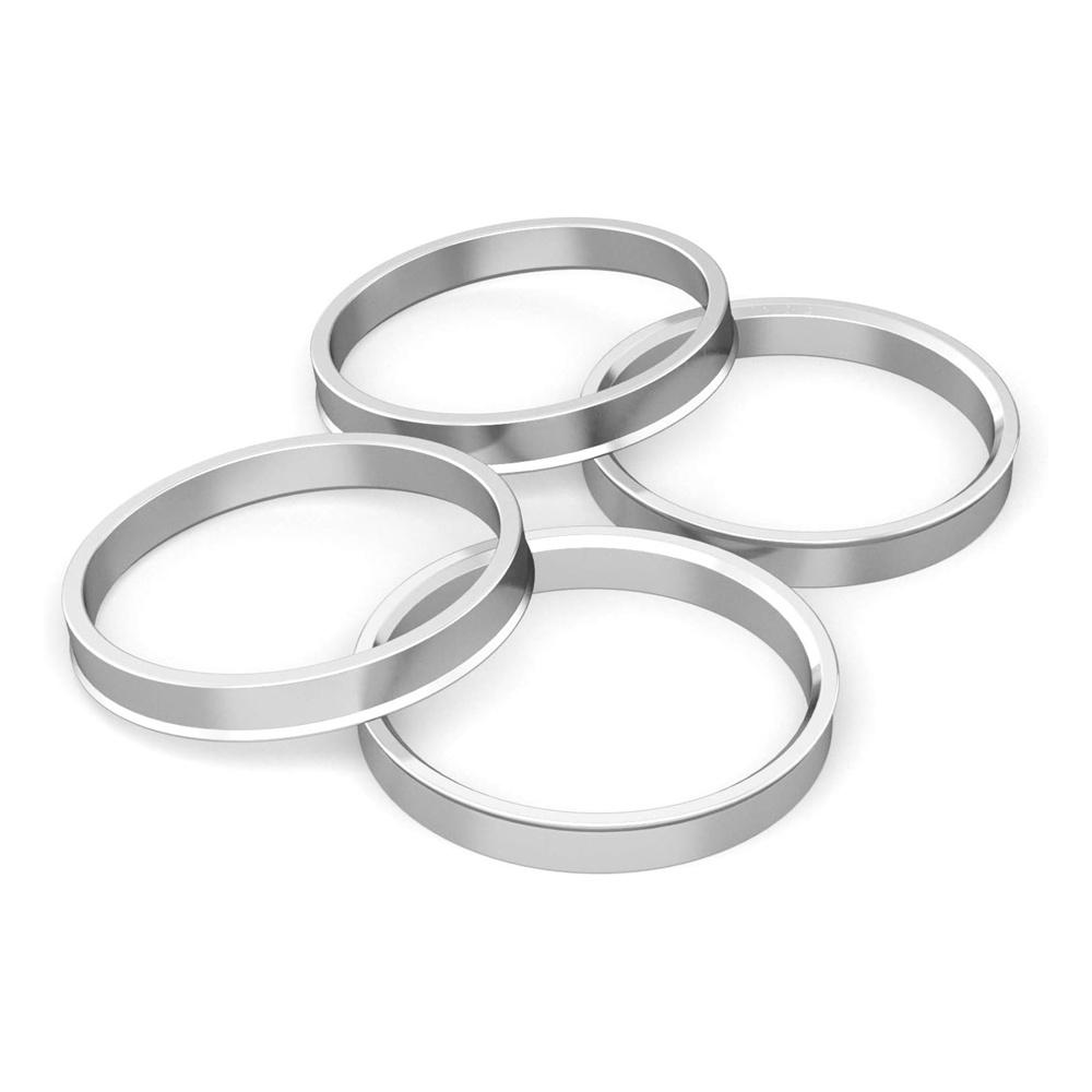 4pcs 73.1 to 56.1 mm Aluminium Alloy Car Hub Centric Rings Wheel Bore Spacer