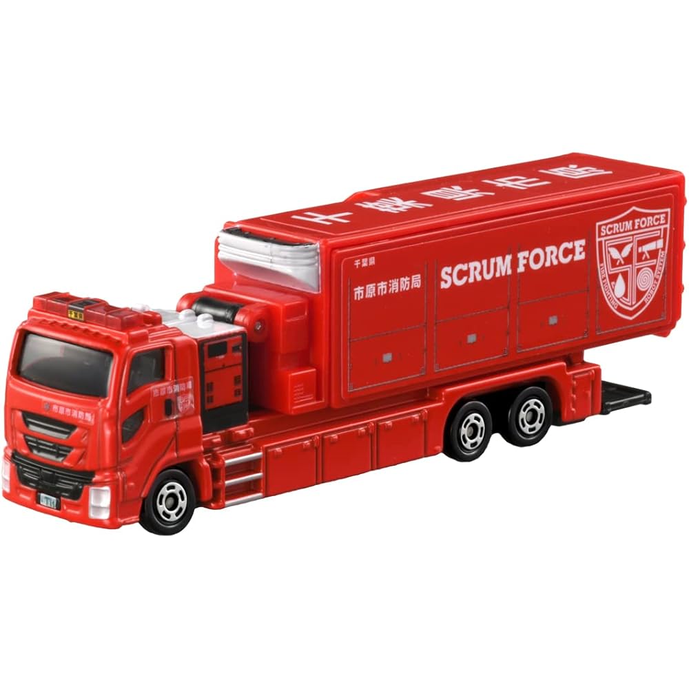 

Takara Tomy Tomica Long Type No.121 Ichihara City Fire Department Scrum Force Toy Car for Ages 3 and Up