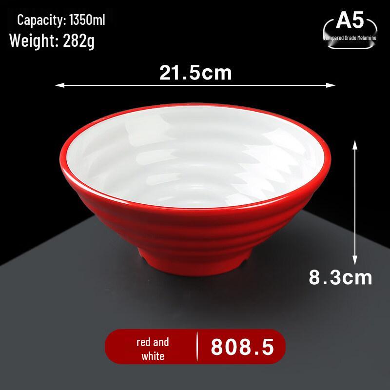 A5 Melamine Ramen Soup Bowls (8.5-inch)