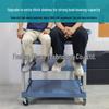 Three-Layer Thickened Dining Cart - Mobile Restaurant Utility Cart for Clearing Tables