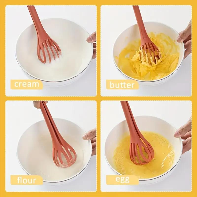 A Single Piece 2-In-1 Egg Whisk and Hand Mixer - A Sturdy and Space-Saving Kitchen Gadget That Simplifies Mixing and Baking - Great for Home Cooks