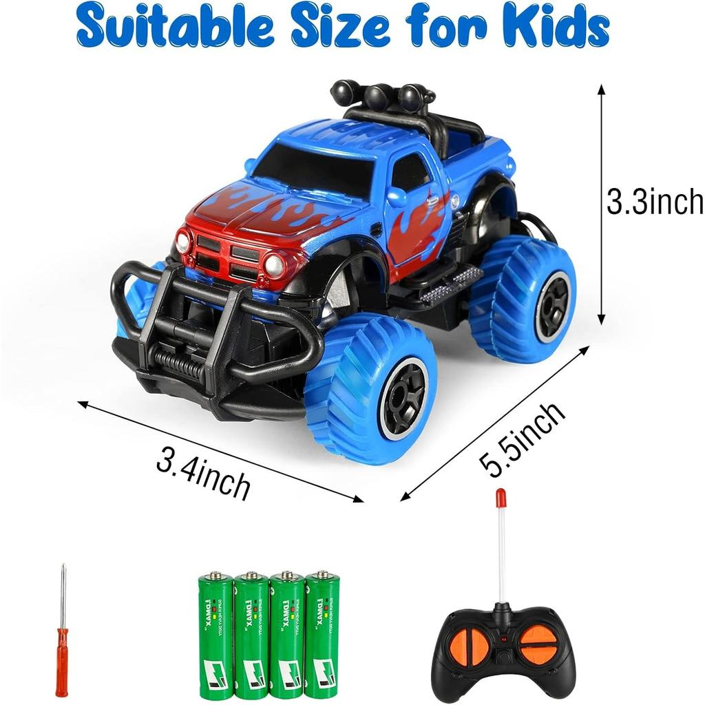 Remote Control Cars for Kids, RC Car Toys for 3-8 Years Old Boys & Girls, Off Road Vehicle Racing Car, Blue