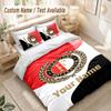 Custom Name Bedding Set 3 PiecesFeyenoord Print Duvet Cover + 2 Pillowcases Soft Bed Decor