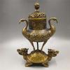 Brass Dragon Turtle Crane Burner Ornaments Crafts Home Incense