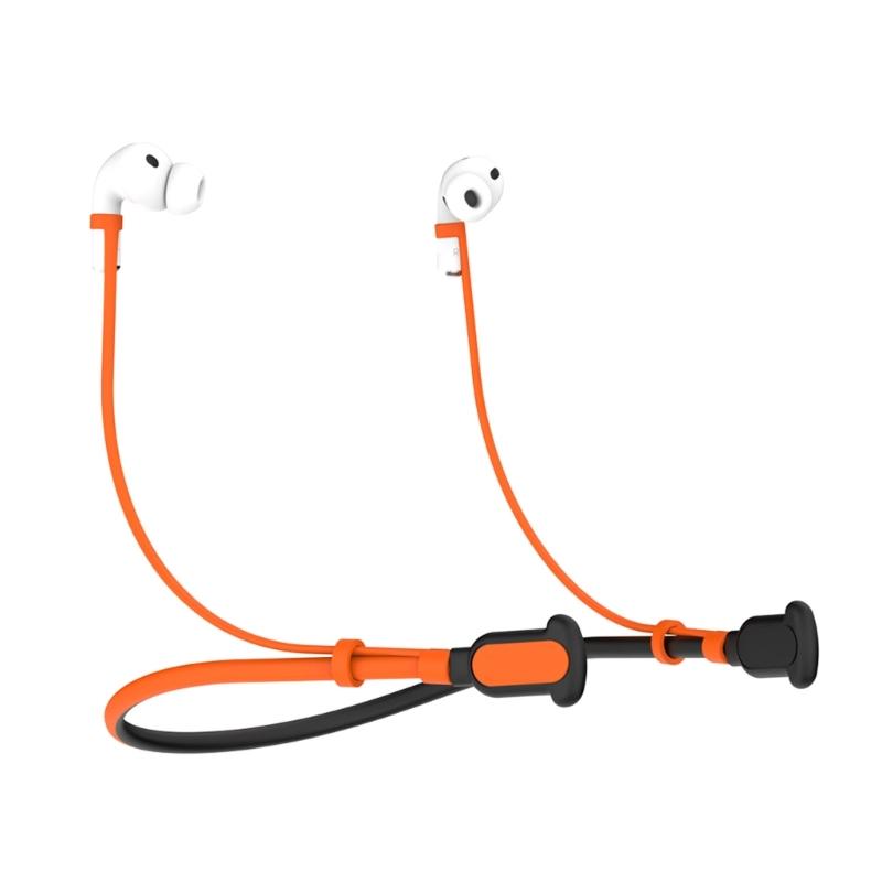 Silicone Anti Lost Lanyard for 8pin Wireless Earbuds Secure Attachment Comfortable Wear Wide Compatibility