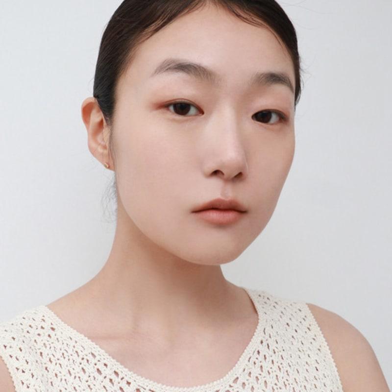 Less Is More 14K Gold Yellow Rough Diamond Earring & Piercing