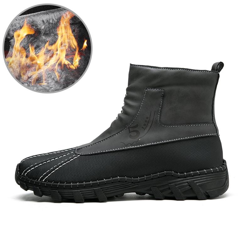 Golden Sapling Winter Boots for Men Outdoor Shoes Classics Men's Boot Casual Tactical Work Shoe Comfortable Platform