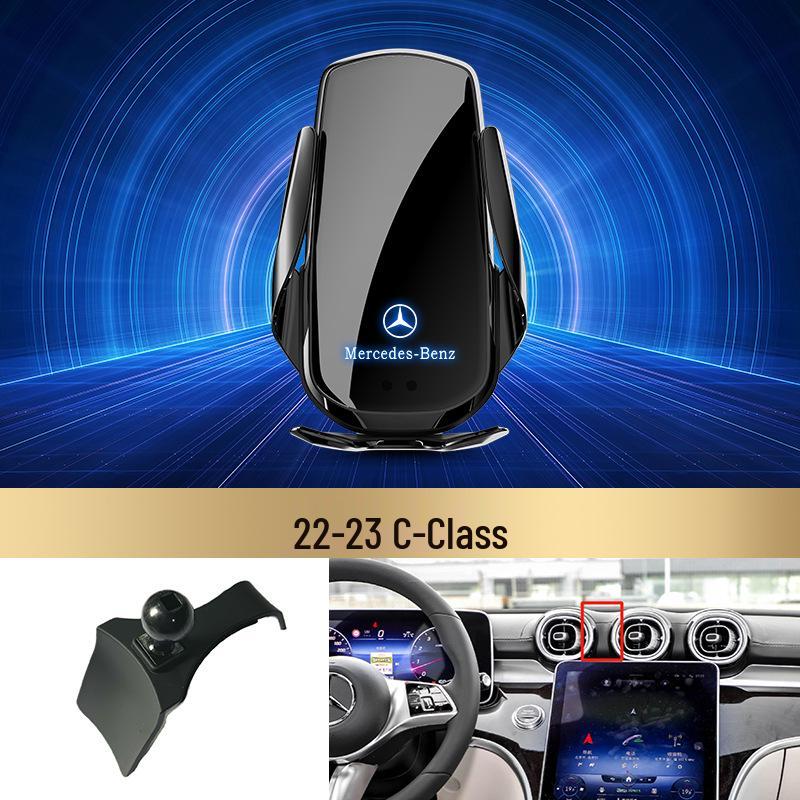 Bezdrátový držák telefonu s rychlým nabíjením Mercedes-Benz pro třídu C/třídu R/třídu S/třídu E/GLK/třídu B