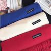 Two-Life Women's Solid Color Imitation Cashmere Scarf - Korean Style, Two-Way Shawl & Neck Gaiter for Autumn/Winter.