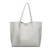 Koreanischer Stil Quaste Tasche Damen Schultertasche PU Leder große Kapazität Handtasche