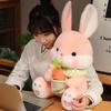 New Cute Cartoon Carrot Long Eared Rabbit Doll Children's Doll Plush Doll