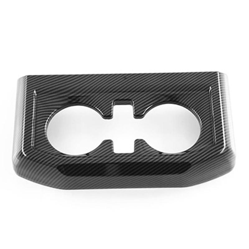 Carbon Fiber Armrest Box Water Cup Decoration Box Sticker Modified Parts Accessory For Ford Raptor F150