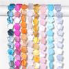 Dyed Natural Plum Shell Bead Charm Flat Mother of Pearl Shell Flower Shape Pendant Bead Jewelry Making Accessory 6 10 12 MM Bulk
