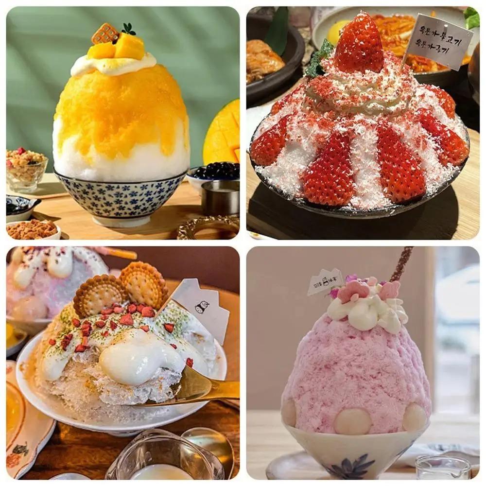Hand Crank Ice Crusher Manual Snow Cone Maker Small Shaved Ice Machine for Making Snow Cones