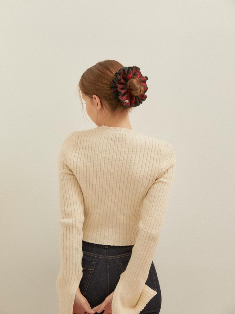 Favorite Noun Check Scrunchie_03_Red