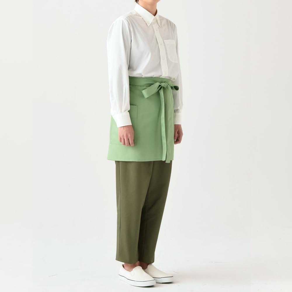 Kurze Taille Kurz Langlebig Frei [Seven Uniform] Schürze, Schürze, Länge, Unisex, CT2567, Antistatisch, Stoff, Restaurant, 7, Beige,