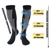 6Pairs New 20-30Mmhg Compression Socks High Stockings For Men & Women Sports Marathon Cycling Football Varicose Veins Eu35-45