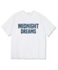 MIDNIGHT12AM Denim Night Short Sleeve T-Shirt White