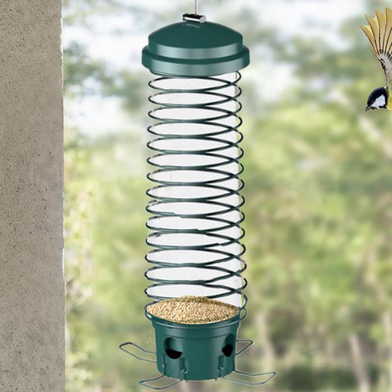Bird Feeder Bluebird Food Dispenser Outdoors Hangable Birdfeeders Weatherproof Food Holder For Women Mom Grandma Bird Lovers