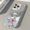 Cute Dachshunds Back Mirror Phone Case For iPhone 17 16 15 14 13 12 11 Pro Max Air X XR XS 7 8 Plus Shockproof Soft Cover