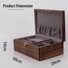 IRIVER BLANK Exquisite Black Walnut Wood Jewelry Box Organizer Noble and Elegant Storage Solution for Wedding Proposal & & Holder – Women, Girls,