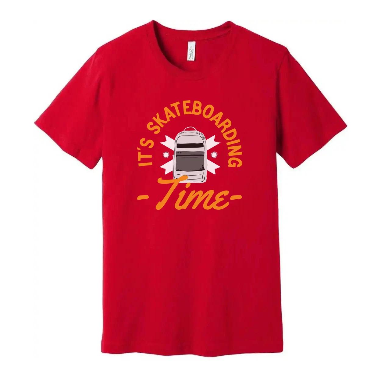 It s Skateboarding Time Graphic Tee For Unisex Adults Who Love Skateboard Cultur S