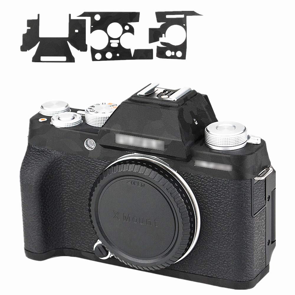 Kožená fólie na ochranu fotoaparátu Kompatibilní s fotoaparátem Fujifilm XT200 3M Materiál Černá kamufláž X-T200