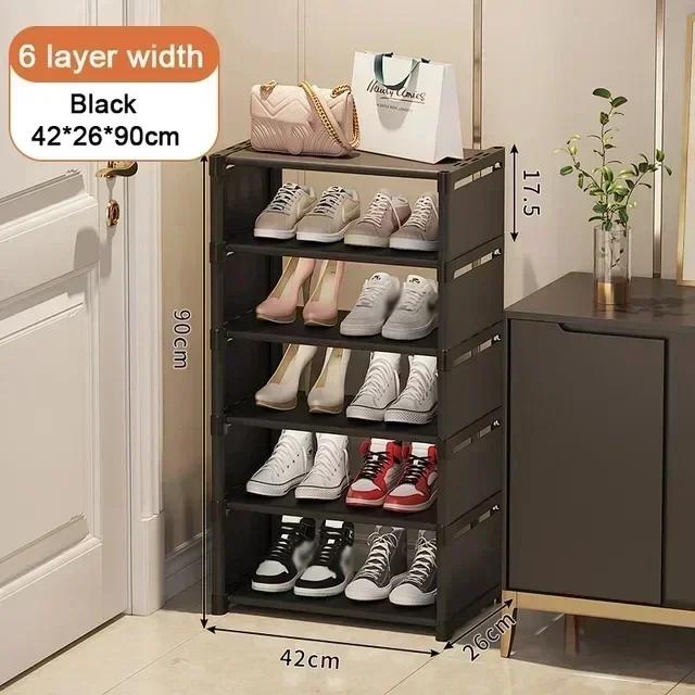 Double Row Shoe Rack Household Multi-layer Storage Rack Multifunctional and Simple Shoe Rack Dustproof and Storage Shoe Rack
