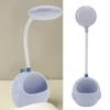 Small Desk Light with Pen Holder Comfortable Decorative Practical No Noise LED USB Small Table Lamp