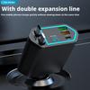 Multi-Port Car Charger With Voltage Display Adjustable Charging Multiple Fast Electrical Direction Car Accessory Device 5-O J1D3