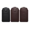 Slim Outdoor Leather Fanny Pack with Card Slots & Magnetic Buckle Phone Case