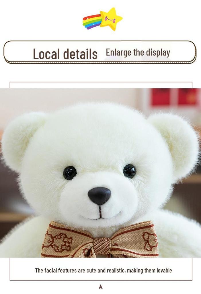 Adorable Teddy Bear Plush with Ribbon - Perfect Gift for Girlfriend