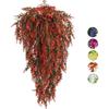 Multicolor Artificial Wisteria Flower Garland Lavender Color Green Leaves Artificial Hanging Vine DIY Plastic Flower Decor