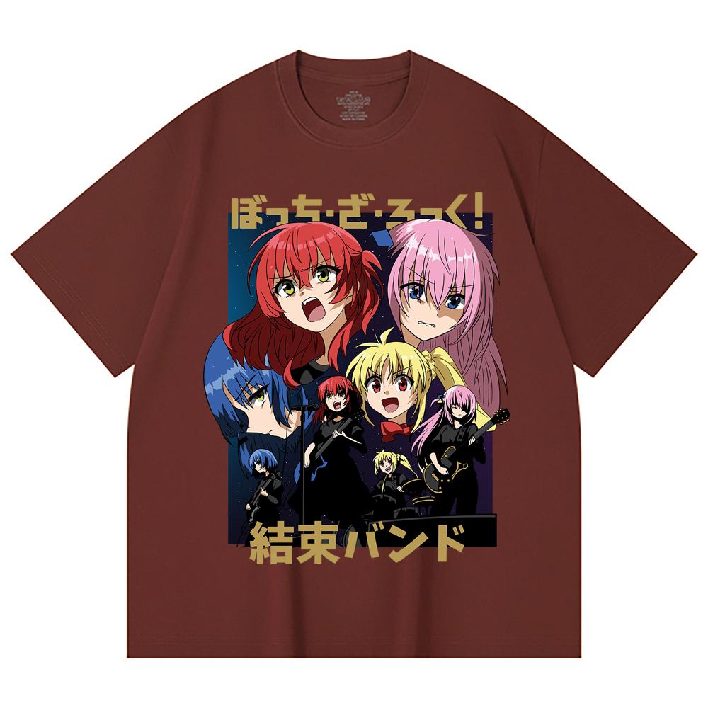 230 Gsm 100% Cotton Bocchi The Rock V1 Print Unisex Heavy Cotton T Shirt