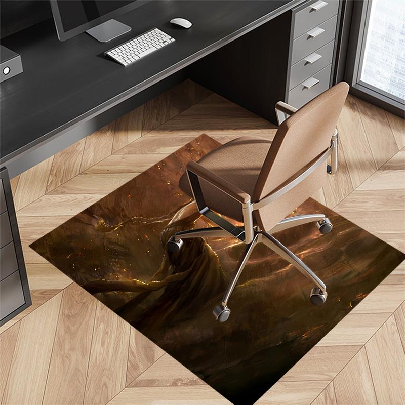 Spiel E-ELDEN R-RING Bedruckter Saugfähiger Waschbarer Teppich, Rutschfeste Badezimmerteppiche, Küchenteppiche, Yogamatte, Eingangsbereich Wohnzimmer, Camping-Picknick-Teppiche