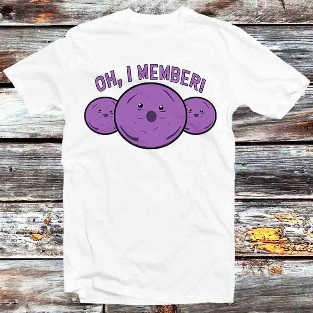 

230GSM 100% Cotton T-Shirt Member Berries Parody Oh I Member T Shirt Vintage Retro Gift Mens Womens Unisex Cartoon Anime Top Tee B1257 XS белый
