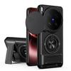 KEYSION Magnetic Phone Case for VIVO X300 Ultra 5G Slide Camera Lens Protection Upright Stand 360° Ring Shockproof Back Cover