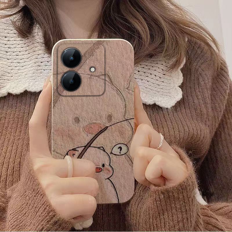 Etui na telefon komórkowy Realme Note60x Internetowa celebrytka Dziewczęce serce Odporne na upadki