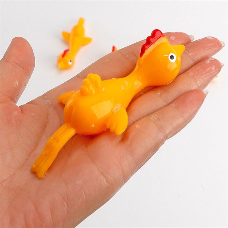 10-30Pcs Fun Soft Plastic Finger Catapult Chicken Game Birthday Party Gift Piñata Filler Back To School Gift Prize Pack Toy