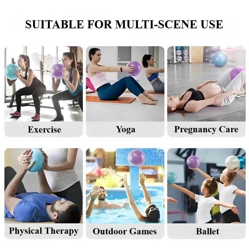 High Elastic Explosion-proof Yoga Ball, Sports Gymnastics Fitness Balance Gym Core Indoor Training Mini