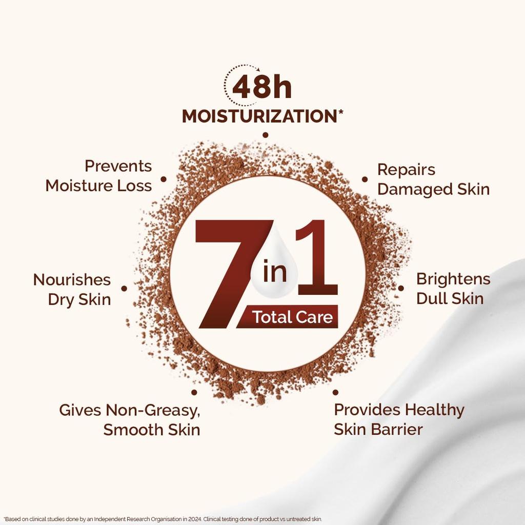 Mamaearth Cocoa Rich Moisturizing Body Lotion 400ml Pack of 1 for Very Dry Skin 48H Hydration 7in1 Care
