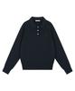 SIYAZU Sikn2136 Classic Collar Knit_Dark Navy