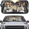 Car Sun Visor Funny Selfie Cat Car Windshield Sun Visor Uv Protection To Print