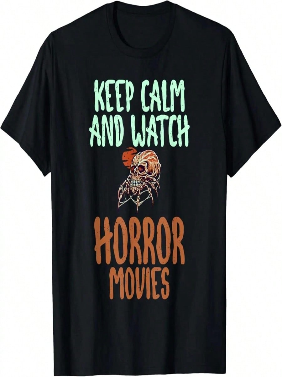 Keep Calm And Watch Horror Movies Horror Movie T-Shirt S разноцветный