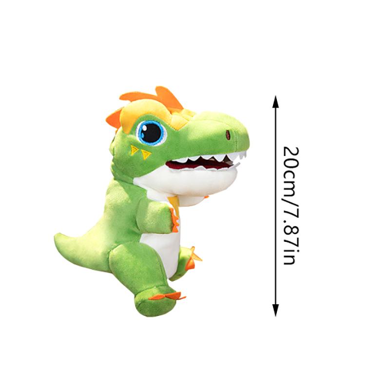 Creative Dinosaur Hand Puppet Plush Toys Kindergarten Performance Hand Control Glovestriceratops Tyrannosaurus Plush Dolls