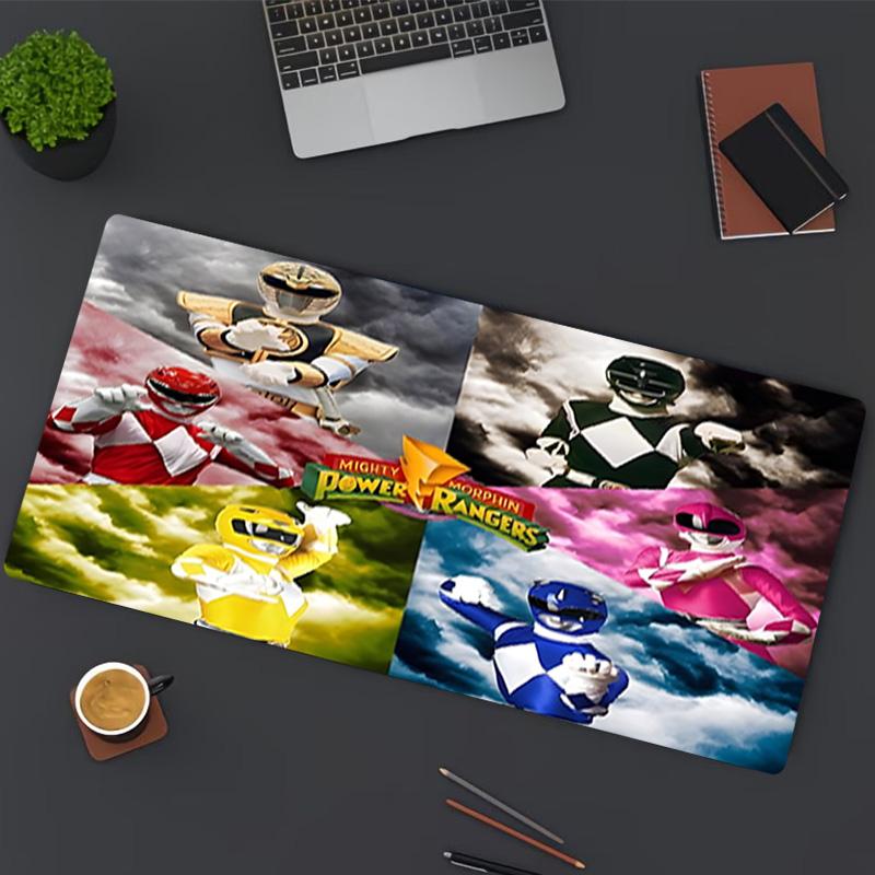 Mighty Morphin Power Rangers Print Mouse Pad, for Keyboard Pad Laptop PC Mat for Office Home Use, Desk Decor, Perfect Birthday Gift for Gamers