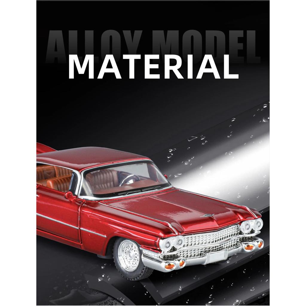 1/32 Cadillac Eldorado Biarritz Alloy Model Car Toy Diecasts Metal Casting Sound and Light Car Toys for Children Vehicle